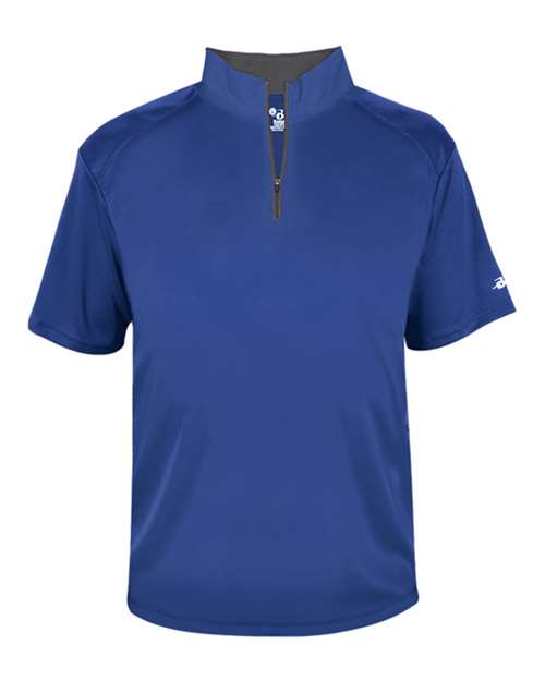 Badger 4199 Men's B-Core Short Sleeve Quarter-Zip