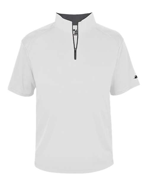 Badger 4199 Men's B-Core Short Sleeve Quarter-Zip