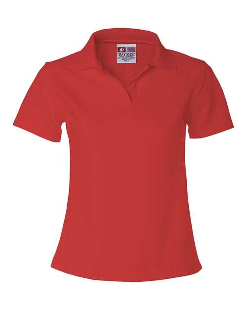 Bayside 1050 Women's USA-Made V-Neck Polo