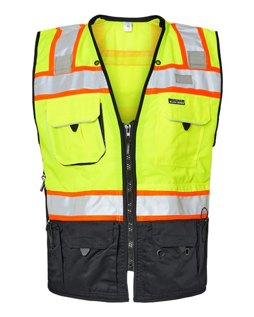 Kishigo S5002-5003 Unisex Premium Black Series® Surveyors Vest