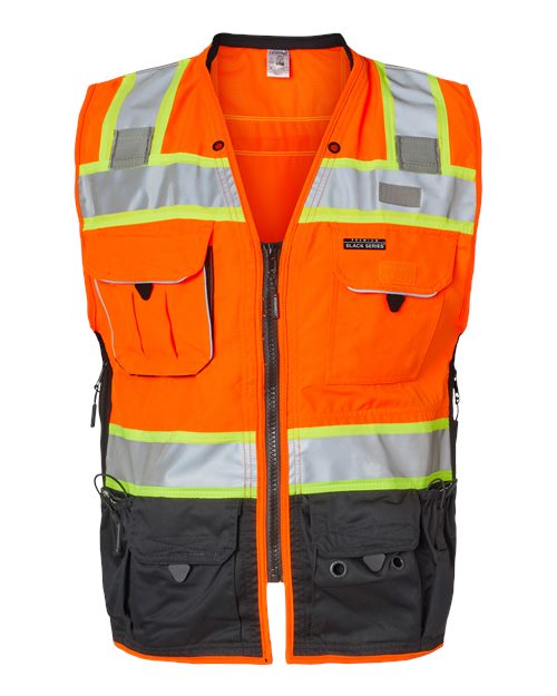 Kishigo S5002-5003 Unisex Premium Black Series® Surveyors Vest