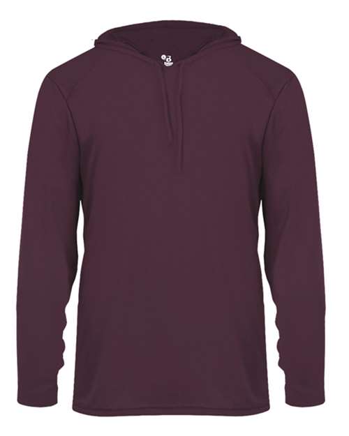 Badger 4105 Unisex B-Core Hooded Long Sleeve T-Shirt