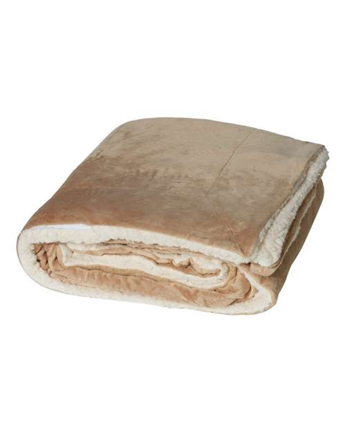 Alpine Fleece 8726 Oversized Mink Sherpa Blanket