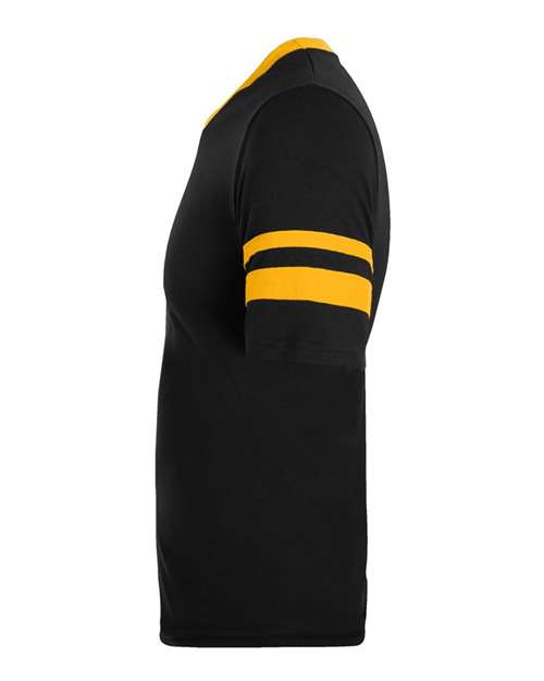 Augusta Sportswear 360 V-Neck Jersey with Striped Sleeves