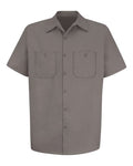 Red Kap SC40T Men's Tall Cotton Short Sleeve Uniform Shirt
