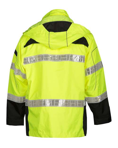 Kishigo RWJ106-107 Unisex Premium Black Series® Rainwear Jacket