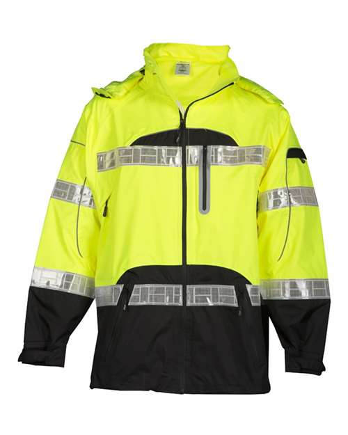 Kishigo RWJ106-107 Unisex Premium Black Series® Rainwear Jacket