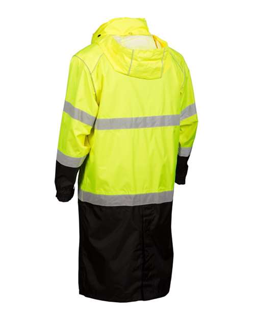Kishigo RWJ108-109 Unisex Premium Brilliant Series® Long Rain Coat