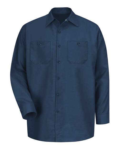 Red Kap SP14T Men's Tall Industrial Long Sleeve Work Shirt