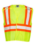 Kishigo 1174-1176 Unisex Contrasting Mesh Breakaway Vest