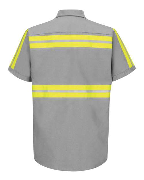 Red Kap SP24E Men's Enhanced Visibility Industrial Work Shirt