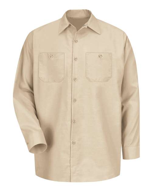 Red Kap SP14T Men's Tall Industrial Long Sleeve Work Shirt