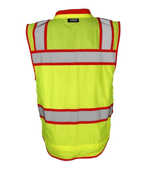 Kishigo S5042-5046 Men's Color Contrast High Performance Surveyors Vest