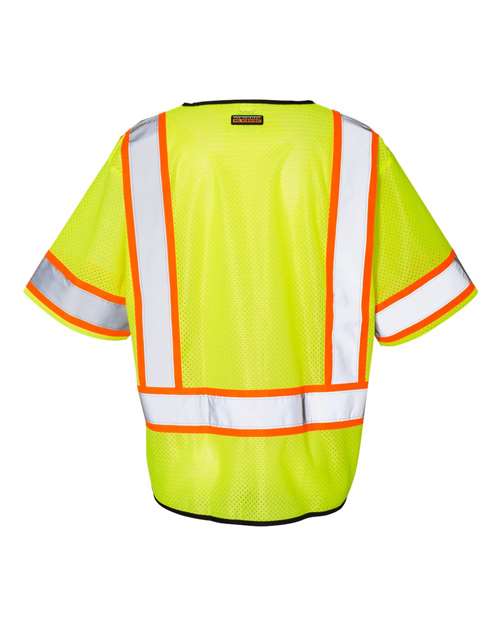 Kishigo 1565-1566 Unisex Class 3 Mesh Zippered Vest