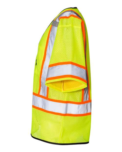 Kishigo 1565-1566 Unisex Class 3 Mesh Zippered Vest