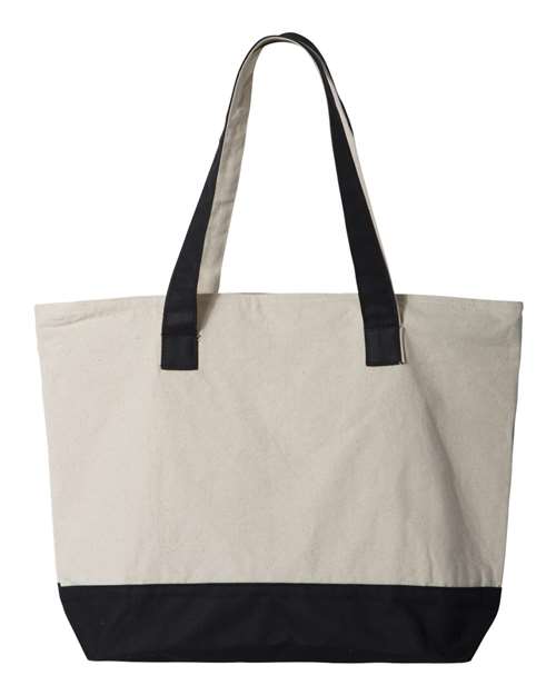 Q-Tees Q1300 19L Zippered Tote