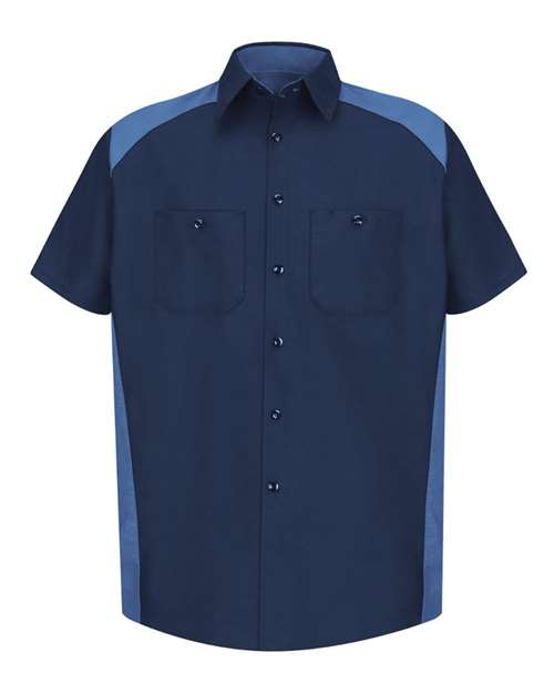 Red Kap SP28T Men's Tall Short Sleeve Motorsports Shirt