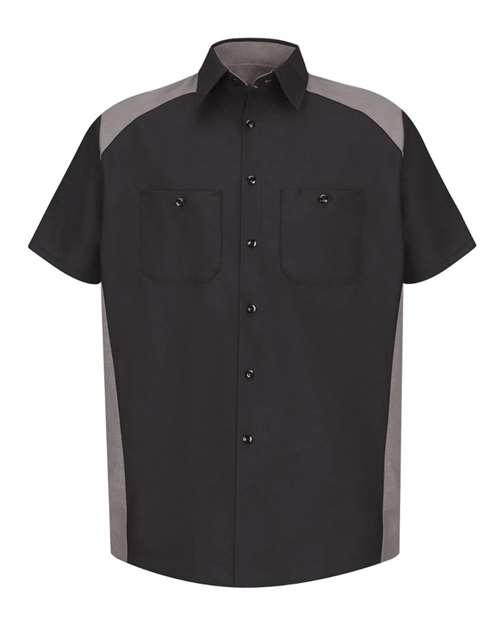 Red Kap SP28T Men's Tall Short Sleeve Motorsports Shirt