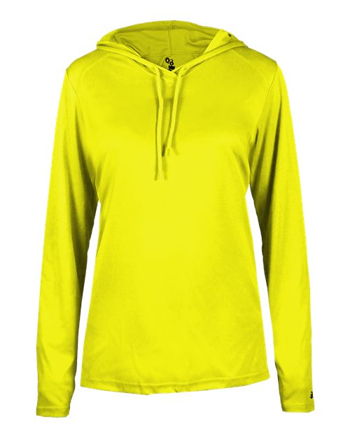 Badger 4165 Women's B-Core Hooded Long Sleeve T-Shirt