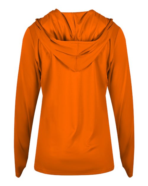 Badger 4165 Women's B-Core Hooded Long Sleeve T-Shirt