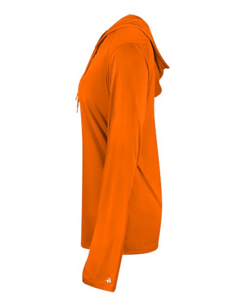 Badger 4165 Women's B-Core Hooded Long Sleeve T-Shirt