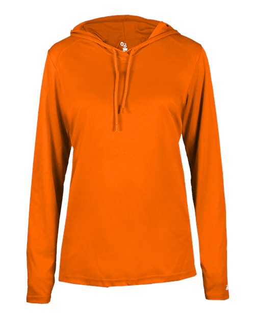 Badger 4165 Women's B-Core Hooded Long Sleeve T-Shirt