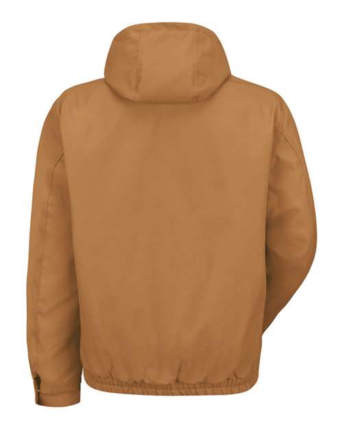 Red Kap JD20 Men's Blended Duck Zip-Front Hooded Jacket