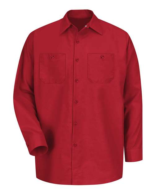Red Kap SP14T Men's Tall Industrial Long Sleeve Work Shirt