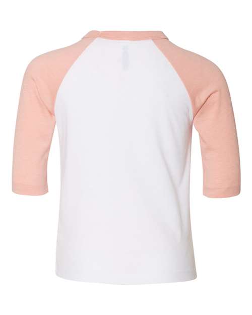 BELLA + CANVAS 3200T Toddler Three-Quarter Sleeve Baseball Tee