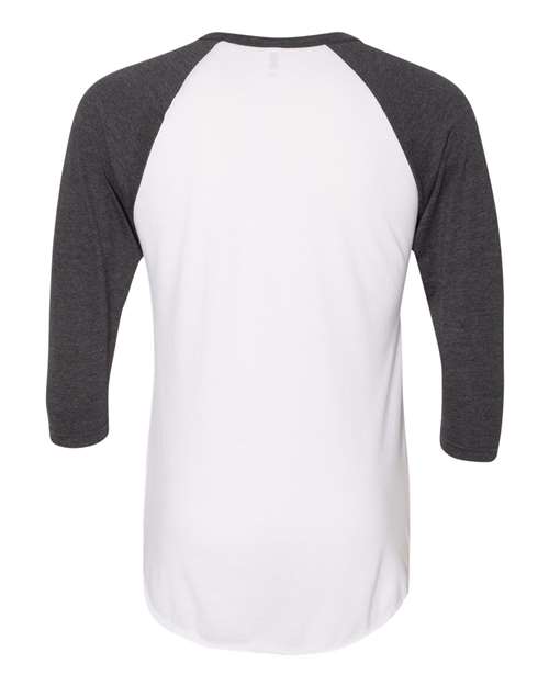 American Apparel BB453W Unisex 50/50 Raglan Three-Quarter Sleeve Tee