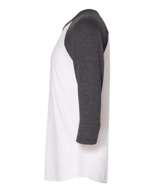 American Apparel BB453W Unisex 50/50 Raglan Three-Quarter Sleeve Tee