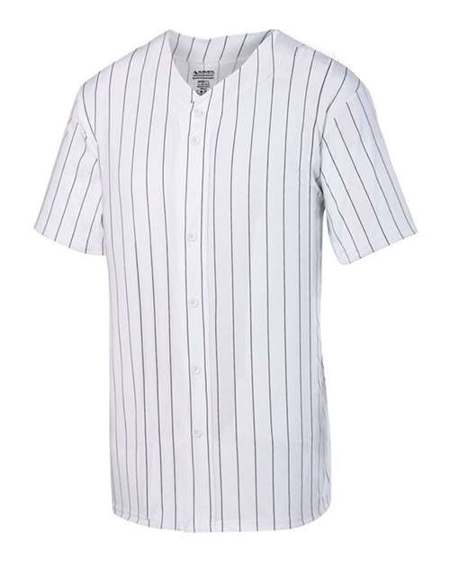 Augusta Sportswear 1685 Unisex Pinstripe Full Button Baseball Jersey