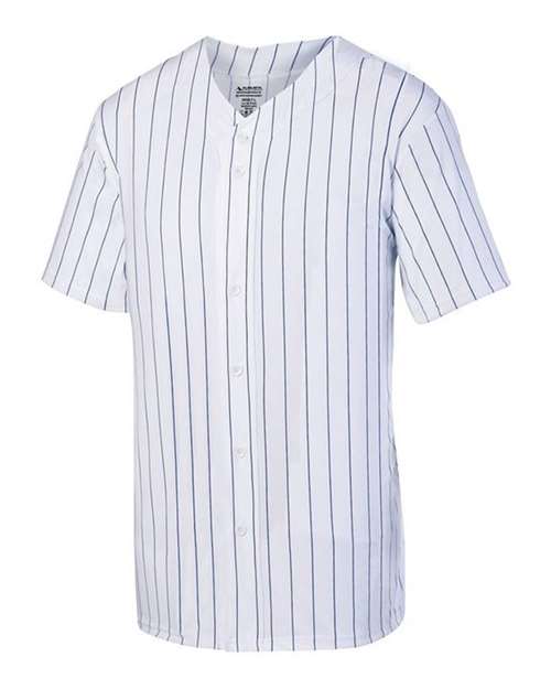 Augusta Sportswear 1685 Unisex Pinstripe Full Button Baseball Jersey
