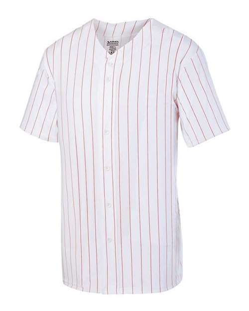Augusta Sportswear 1685 Unisex Pinstripe Full Button Baseball Jersey