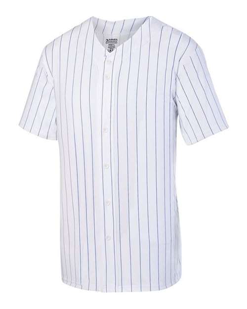 Augusta Sportswear 1685 Unisex Pinstripe Full Button Baseball Jersey