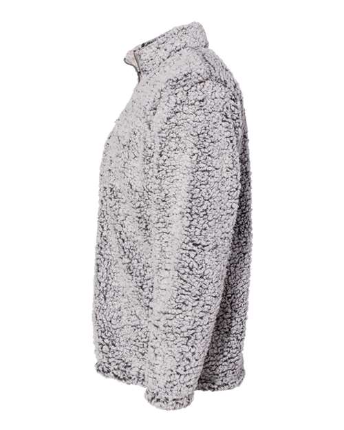 J. America 8454 Men's Sherpa Quarter-Zip Pullover