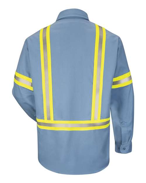 Bulwark SLDT Men's Enhanced Visibility Uniform Shirt