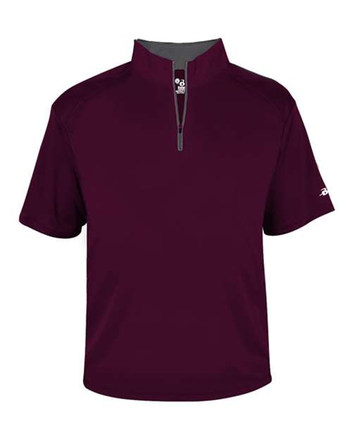 Badger 4199 Men's B-Core Short Sleeve Quarter-Zip