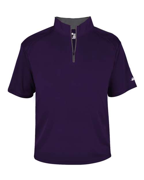 Badger 4199 Men's B-Core Short Sleeve Quarter-Zip