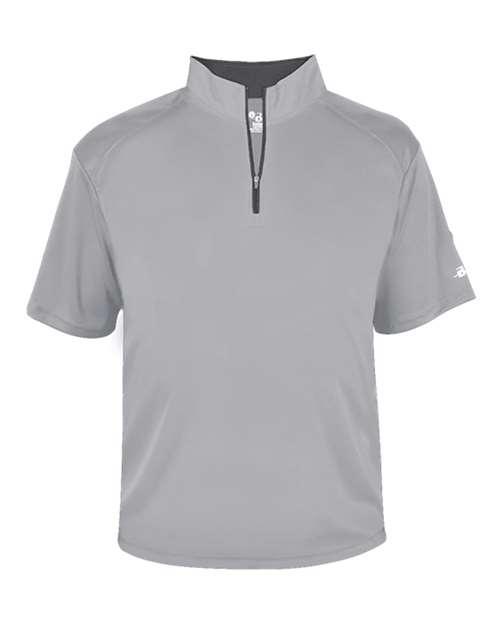 Badger 4199 Men's B-Core Short Sleeve Quarter-Zip