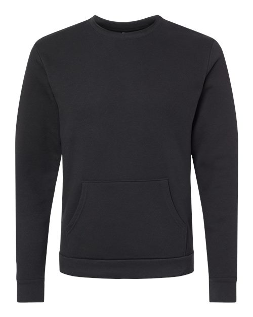 Next Level 9001 Unisex Santa Barbara Pocket Crewneck Sweatshirt