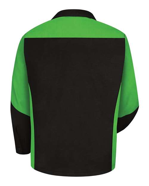 Red Kap SY10 Men's Long Sleeve Automotive Crew Shirt