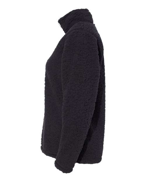 J. America 8451 Women’s Epic Sherpa Quarter-Zip Pullover