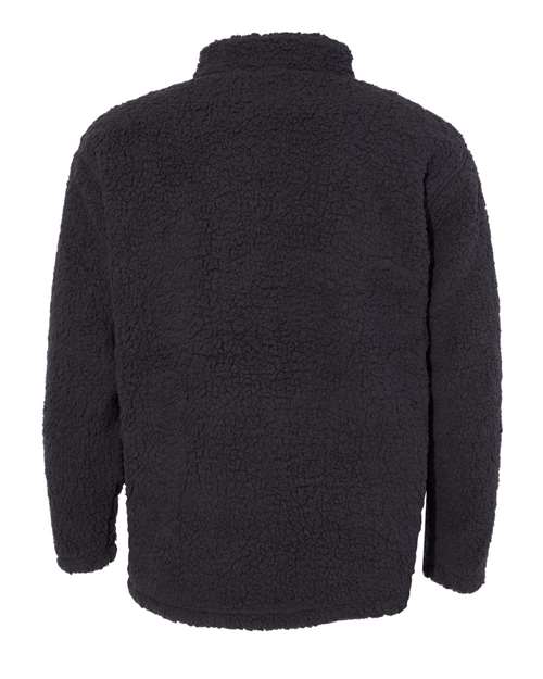 J. America 8454 Men's Sherpa Quarter-Zip Pullover