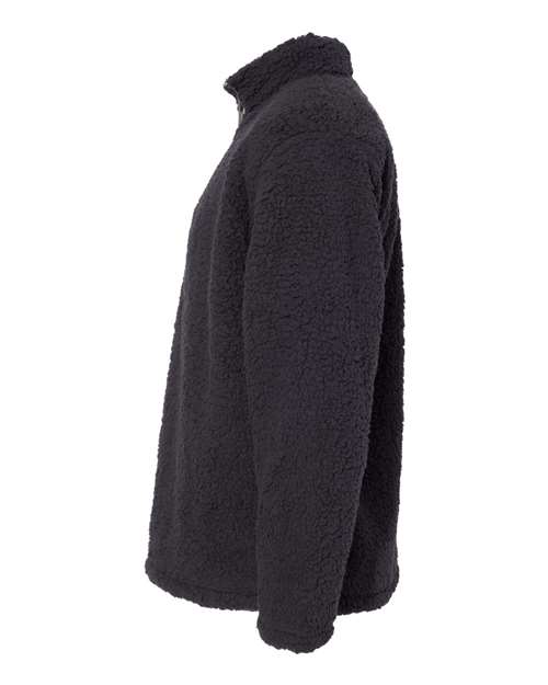 J. America 8454 Men's Sherpa Quarter-Zip Pullover