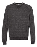 JERZEES 91MR Unisex Snow Heather French Terry Crewneck Sweatshirt