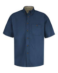 Red Kap SC64 Men's Short Sleeve 100% Cotton Dress Shirt