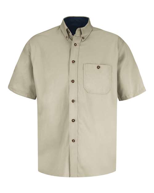 Red Kap SC64 Men's Short Sleeve 100% Cotton Dress Shirt