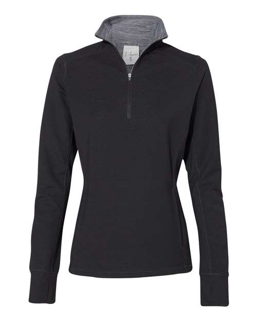J. America 8433 Women’s Omega Stretch Quarter-Zip Pullover