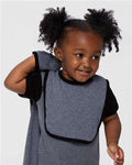 Rabbit Skins 1004 Infant Contrast Trim Premium Jersey Bib